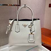 Prada Galleria Saffiano In White Leather Bag 1BG775 Size 33x24.5x14cm - 1