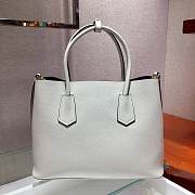 Prada Galleria Saffiano In White Leather Bag 1BG775 Size 33x24.5x14cm - 3