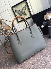 Prada Galleria Saffiano In Grey Leather Bag 1BG775 Size 33x24.5x14cm - 6