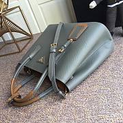 Prada Galleria Saffiano In Grey Leather Bag 1BG775 Size 33x24.5x14cm - 3