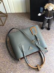 Prada Galleria Saffiano In Grey Leather Bag 1BG775 Size 33x24.5x14cm - 2