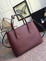 Prada Galleria Saffiano In Wine Leather Bag 1BG775 Size 33x24.5x14cm - 6