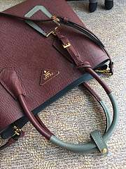 Prada Galleria Saffiano In Wine Leather Bag 1BG775 Size 33x24.5x14cm - 2