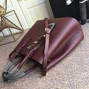 Prada Galleria Saffiano In Wine Leather Bag 1BG775 Size 33x24.5x14cm - 3