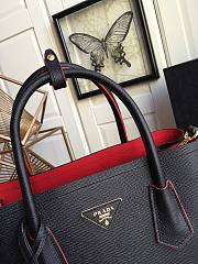 Prada Galleria Saffiano In Black Leather Bag 1BG775 Size 33x24.5x14cm - 6