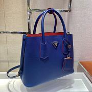 Prada Galleria Saffiano In Blue Leather Bag 1BG775 Size 33x24.5x14cm - 5