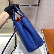 Prada Galleria Saffiano In Blue Leather Bag 1BG775 Size 33x24.5x14cm - 3