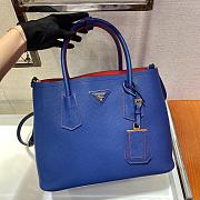 Prada Galleria Saffiano In Blue Leather Bag 1BG775 Size 33x24.5x14cm - 2