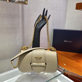 Prada Saffiano Leather Sidonie Bag 1BD219 Size 21.5x12x6.5
