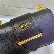 Prada Saffiano Leather Sidonie Bag In Black 1BD219 Size 21.5x12x6.5 - 3