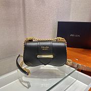 Prada Saffiano Leather Sidonie Bag In Black 1BD219 Size 21.5x12x6.5 - 4