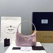Prada Crystal Satin Mini Bag 1NE51 Size 22x12x6cm - 1