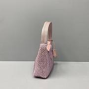 Prada Crystal Satin Mini Bag 1NE51 Size 22x12x6cm - 6