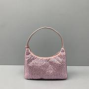 Prada Crystal Satin Mini Bag 1NE51 Size 22x12x6cm - 4