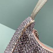 Prada Crystal Satin Mini Bag 1NE51 Size 22x12x6cm - 3