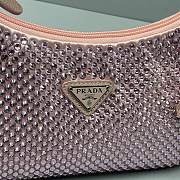 Prada Crystal Satin Mini Bag 1NE51 Size 22x12x6cm - 2