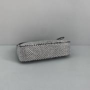 Prada Crystal Satin Mini Bag In Black 1NE51 Size 22x12x6cm - 6