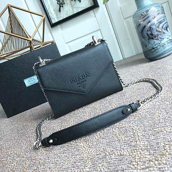 Prada Saffiano Leather Monochrome Bag 1BD127 Size 21x14x10cm