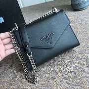 Prada Saffiano Leather Monochrome Bag 1BD127 Size 21x14x10cm - 2