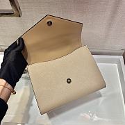 Prada Saffiano Leather Monochrome Bag In Beige 1BD127 Size 21x14x10cm - 3