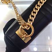 Prada Diagramme In Black Leather 1BD108 Size 24x14x6cm - 3