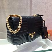 Prada Diagramme In Black Leather 1BD108 Size 24x14x6cm - 5