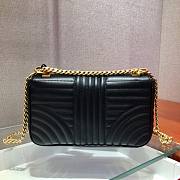 Prada Diagramme In Black Leather 1BD108 Size 24x14x6cm - 2