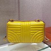 Prada Diagramme In Yellow Leather 1BD108 Size 24x14x6cm - 5