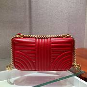 Prada Diagramme In Red Leather 1BD108 Size 24x14x6cm - 5