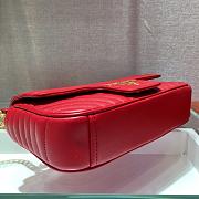Prada Diagramme In Red Leather 1BD108 Size 24x14x6cm - 3