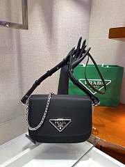 Prada Identity Shoulder Bag In Black Nylon 1BD263 Size 21x16x6.5cm - 1