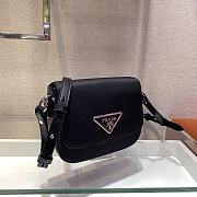 Prada Identity Shoulder Bag In Black Nylon 1BD263 Size 21x16x6.5cm - 3