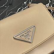 Prada Identity Shoulder Bag In Beige Nylon 1BD263 Size 21x16x6.5cm - 3