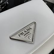 Prada Identity Shoulder Bag In White Nylon 1BD263 Size 21x16x6.5cm - 5