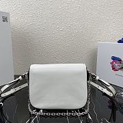 Prada Identity Shoulder Bag In White Nylon 1BD263 Size 21x16x6.5cm - 2