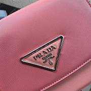 Prada Identity Shoulder Bag In Pink Nylon 1BD263 Size 21x16x6.5cm - 4