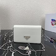 Prada Wisteria Brushed Leather Shoulder Bag 1BD307 Size 19x10.5x3.5cm - 4
