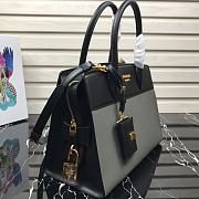 Prada Esplande Saffiano Leather Bag In Grey 1BA046 Size 30×23×15cm - 2