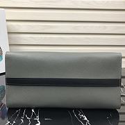 Prada Esplande Saffiano Leather Bag In Grey 1BA046 Size 30×23×15cm - 3