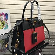 Prada Esplande Saffiano Leather Bag In Red 1BA046 Size 30×23×15cm - 3