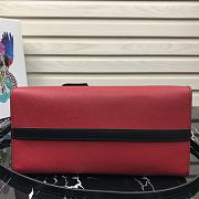 Prada Esplande Saffiano Leather Bag In Red 1BA046 Size 30×23×15cm - 6