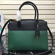 Prada Esplande Saffiano Leather Bag In Green 1BA046 Size 30×23×15cm - 6