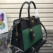 Prada Esplande Saffiano Leather Bag In Green 1BA046 Size 30×23×15cm - 5