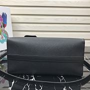 Prada Esplande Saffiano Leather Bag In Black 1BA046 Size 30×23×15cm - 6