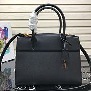 Prada Esplande Saffiano Leather Bag In Black 1BA046 Size 30×23×15cm - 5