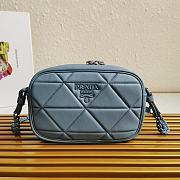 Prada Spectrum Shoulder Bag In Navy 1BH141 Size 13.5x21x8cm - 1