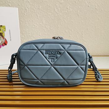 Prada Spectrum Shoulder Bag In Navy 1BH141 Size 13.5x21x8cm