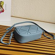 Prada Spectrum Shoulder Bag In Navy 1BH141 Size 13.5x21x8cm - 4