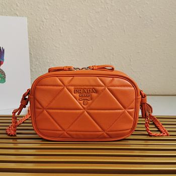Prada Spectrum Shoulder Bag In Orange 1BH141 Size 13.5x21x8cm
