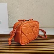 Prada Spectrum Shoulder Bag In Orange 1BH141 Size 13.5x21x8cm - 6